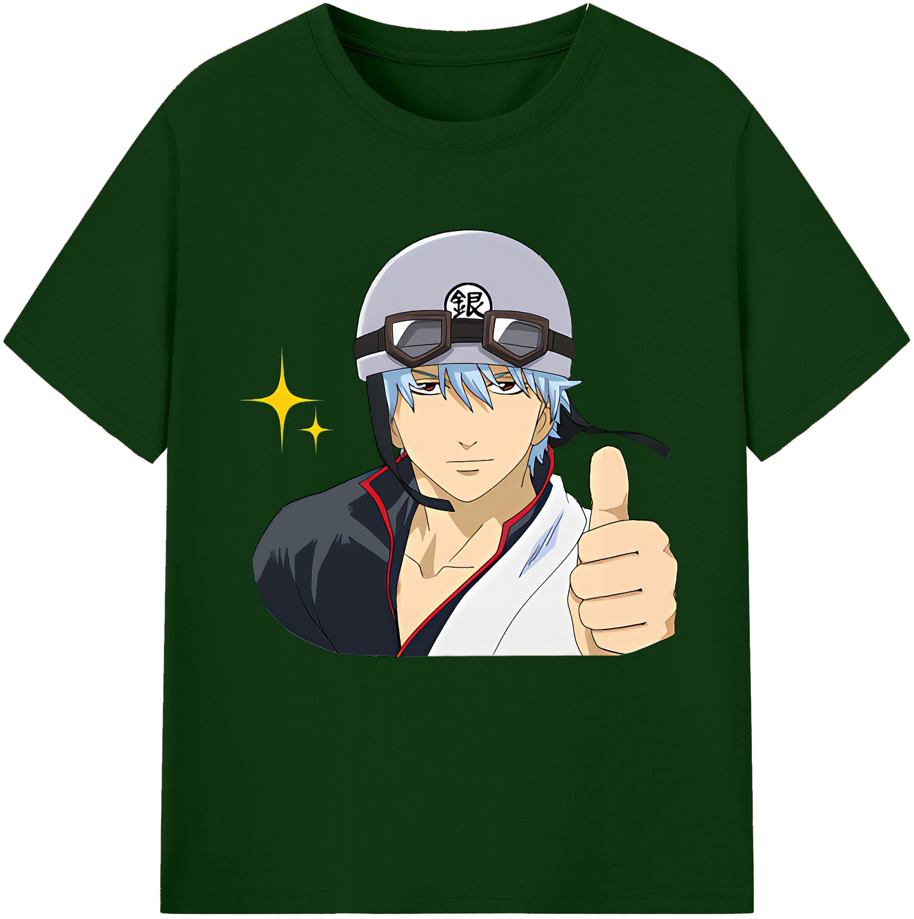 （画像用） ぎんたま 坂田銀時（さかたぎんとき） 神楽 志村新八（しむら しんぱち） GINTAMA Sakata Gintoki Kagura Shimura Shinpachi 綿100％半袖Tシャツ（フロントプリント）